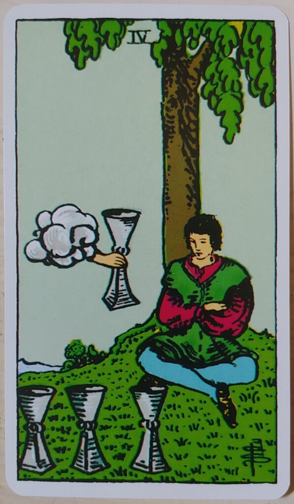 Four of Cups card